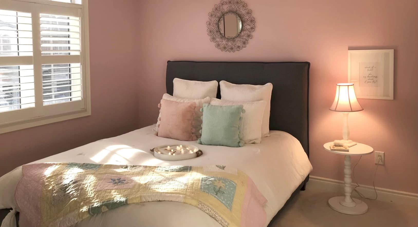 Pink Bedroom Makeover - After
