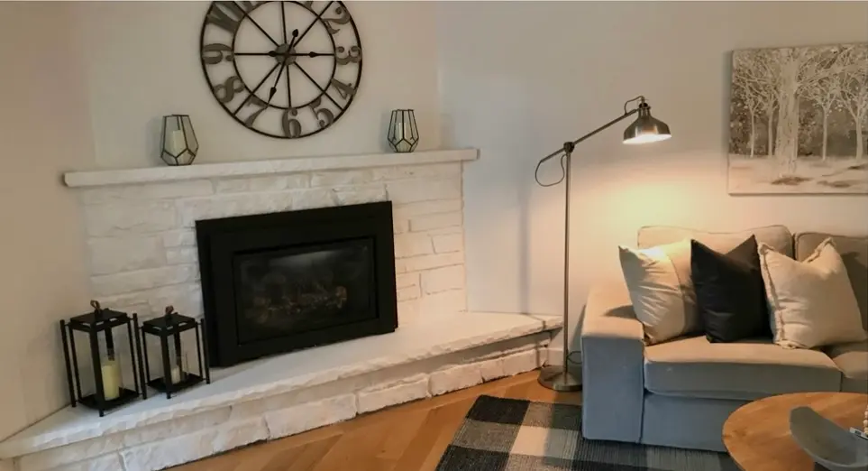 Fireplace Area Styling - After