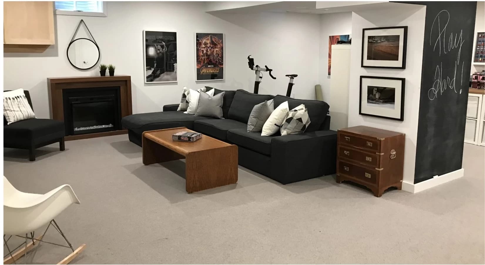 basement sitting room Transformation - After